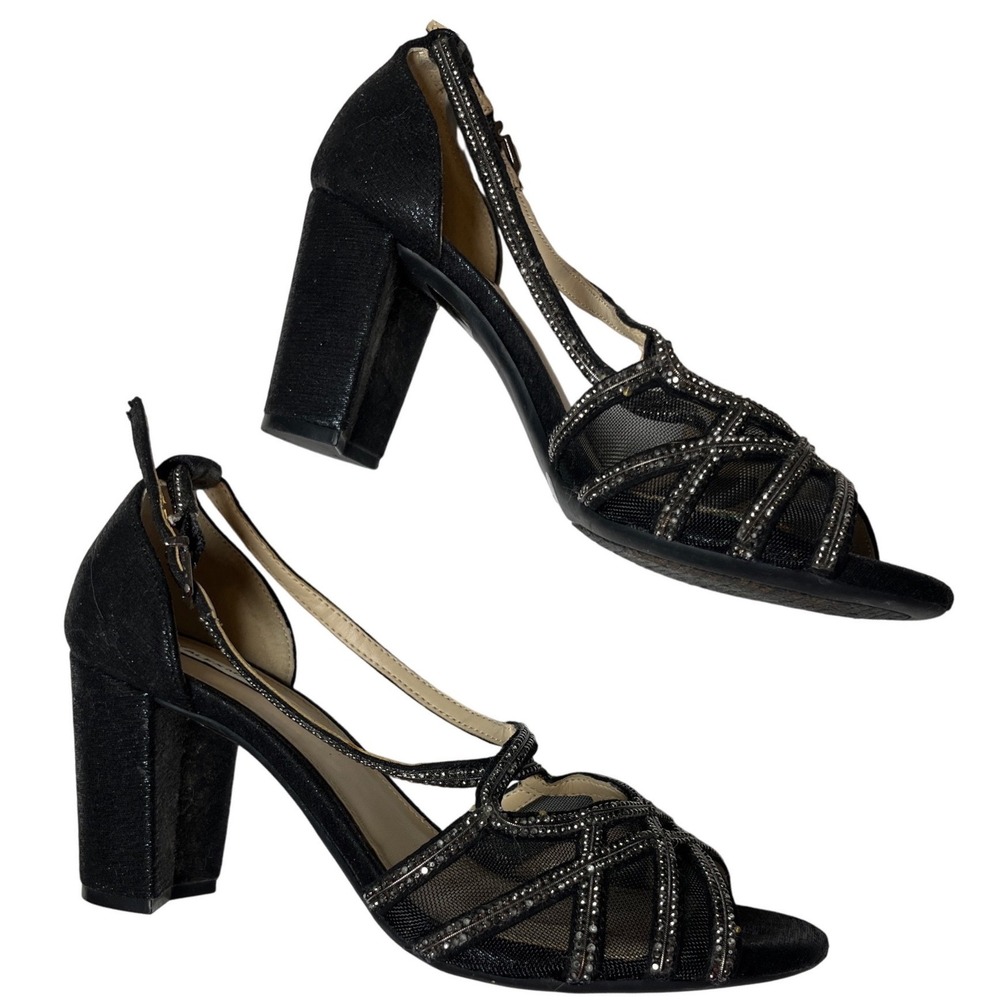Marie Alexander Sparkle‎ Heels Coquette Party Shoes Glitter Balletcore Glam
